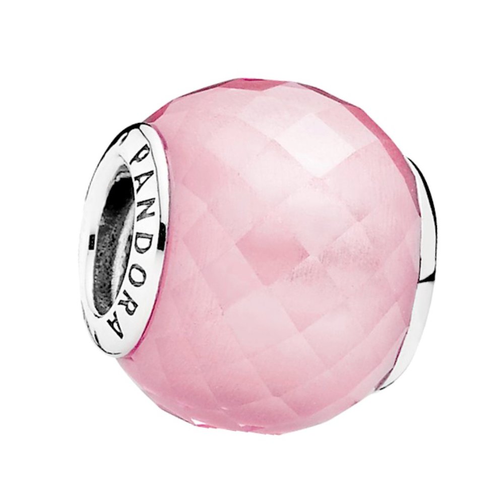 PANDORA - Geometric facets pink Crystal
